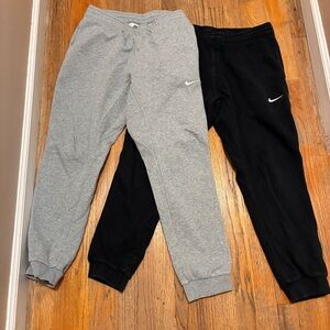 Nike mens Gray and Black Sweatpants XL